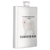 Samoyed Dad Flask Flacon (Rechts)