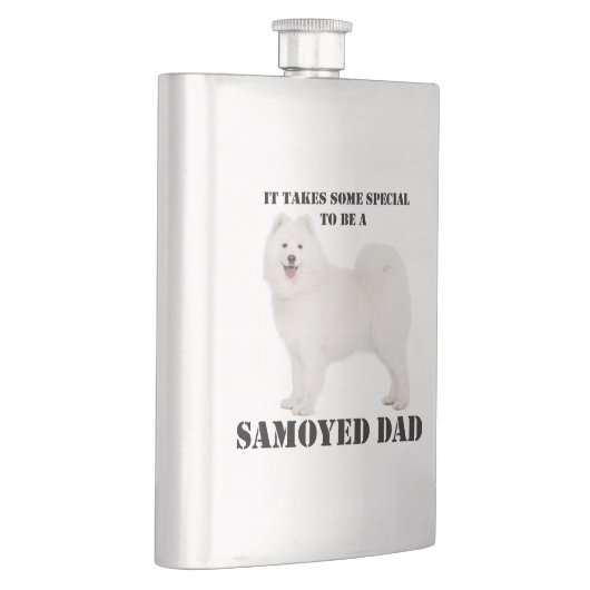 Samoyed Dad Flask Flacon (Rechts)