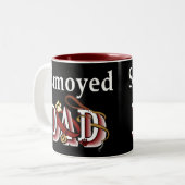 Samoyed Dad Gifts Tweekleurige Koffiemok (Voorkant links)