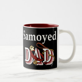 Samoyed Dad Gifts Tweekleurige Koffiemok