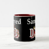 Samoyed Dad Gifts Tweekleurige Koffiemok (Center)