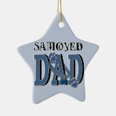 Samoyed DAD Keramisch Ornament (Rechts)