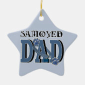 Samoyed DAD Keramisch Ornament (Voorkant)