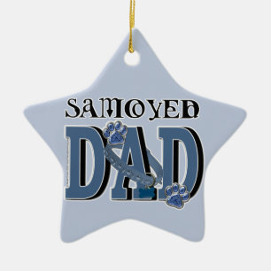 Samoyed DAD Keramisch Ornament