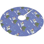 Samoyed De kerstboom thuis Rok (Gekanteld)