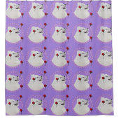 Samoyed Design Bath Collectie - Shower Curtain Douchegordijn (Voorkant)