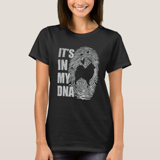 Samoyed DNA Dog Mom Dad Dog T-shirt (Voorkant)