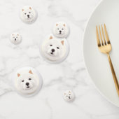 Samoyed Dog 3D geïnspireerd Confetti (Groep)