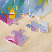 Samoyed Dog Acryl Print Hondenliefhebber Gift Legpuzzel (Zijkant)