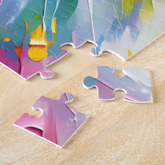 Samoyed Dog Acryl Print Hondenliefhebber Gift Legpuzzel (Zijkant)