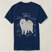 Samoyed Dog Anatomy 2 T-shirt (Design voorkant)