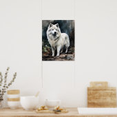 Samoyed Dog Art Print Poster (Keuken)