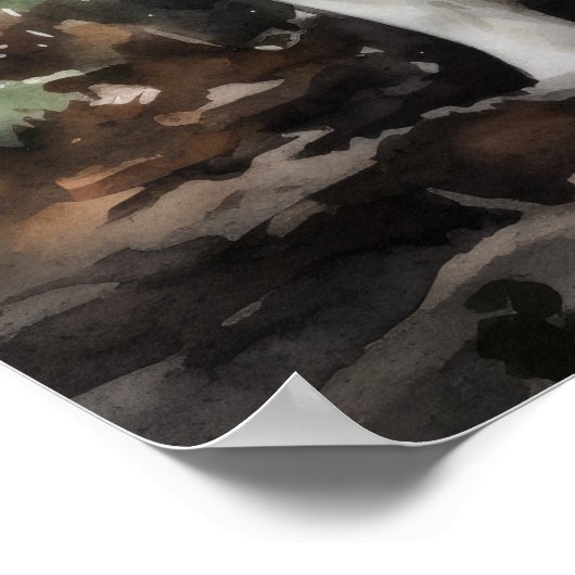 Samoyed Dog Art Print Poster (Hoek)