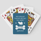 Samoyed Dog Best Friend Pokerkaarten (Achterkant)