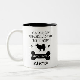 Samoyed Dog Best Friend Tweekleurige Koffiemok