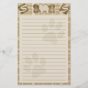 Samoyed Dog Breed Stationery Briefpapier
