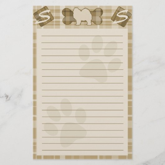 Samoyed Dog Breed Stationery Briefpapier (Voorkant)