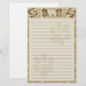 Samoyed Dog Breed Stationery Briefpapier (Voorkant / Achterkant)