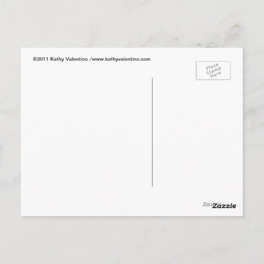 Samoyed Dog Briefkaart (Achterkant)