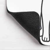 Samoyed Dog Cartoon Muismat (Hoek)