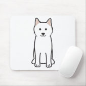 Samoyed Dog Cartoon Muismat (Met muis)