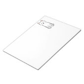 Samoyed Dog Cartoon Notitieblok (Schuin)