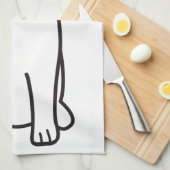 Samoyed Dog Cartoon Theedoek (Quarter Fold)