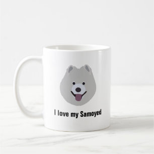 Samoyed Dog Coffee Mok - Ik hou van mijn Samoyed D