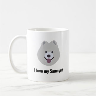 Samoyed Dog Coffee Mok - Ik hou van mijn Samoyed D