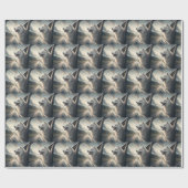 Samoyed Dog Enjoying a Scenic Mountain Drive Cadeaupapier (Vlak)