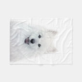 Samoyed Dog Fleece Blanket, miart Deken (Voorkant (Horizontaal))