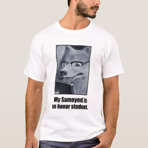 Samoyed Dog Honor Student Man T-shirt