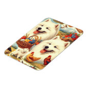 Samoyed Dog Illustratie Magneet (Linkerzijde)