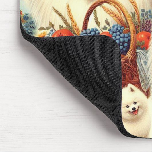  Samoyed Dog Illustratie Muismat (Hoek)