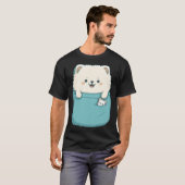 Samoyed Dog in your Pocket Dog   3 T-shirt (Voorkant volledig)