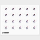 Samoyed Dog Kimono Hart Sticker (Vel)