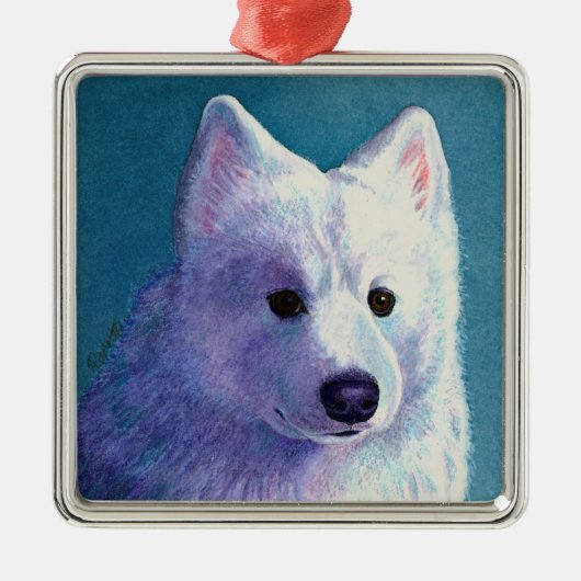 Samoyed Dog Ornament - "Boeddha" (Voorkant)