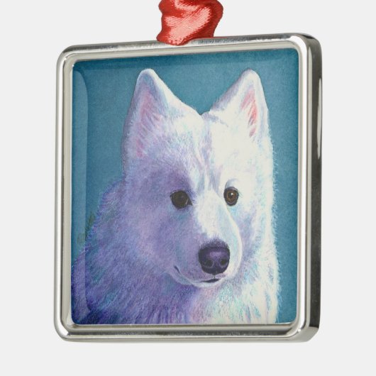 Samoyed Dog Ornament - "Boeddha" (Links)