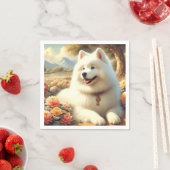  Samoyed Dog Painting Servet (Insitu)