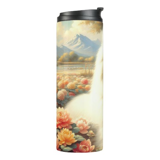  Samoyed Dog Painting Thermosbeker (Gedraaid links)