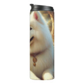 Samoyed Dog Painting Thermosbeker (Geroteerd rechts)