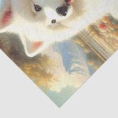  Samoyed Dog Painting Tissuepapier (Detail)