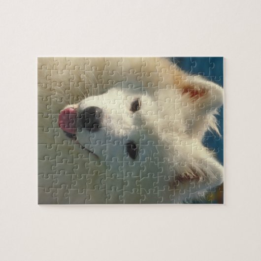 Samoyed Dog Puzzle Legpuzzel (Horizontaal)