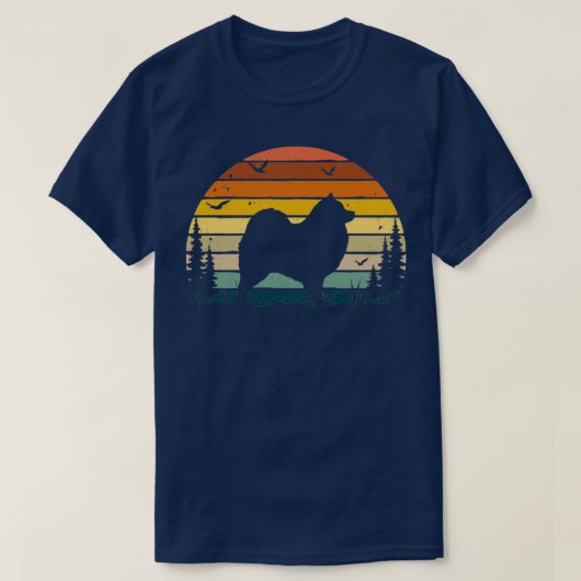 Samoyed Dog Retro  T-shirt (Design voorkant)