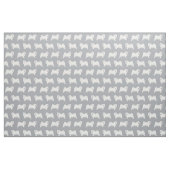 Samoyed dog simpel grijs stof (Fat Quarter)
