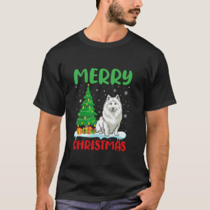 Samoyed Dog Tree Xmas Trui Mannen Vrouwen Lelijk C T-shirt