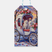 Samoyed Dog Valentine's Day  Cadeaulabel (Voorkant)