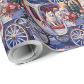 Samoyed Dog Valentine's Day  Cadeaupapier (Rol Hoek)