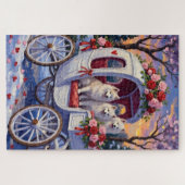 Samoyed Dog Valentine's Day  Legpuzzel (Horizontaal)