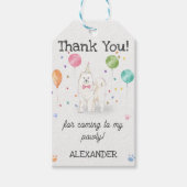 Samoyed Dog Verjaardag Dank u Gift Label Cadeaulabel (Voorkant)